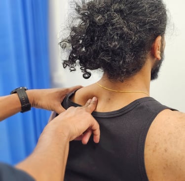 Hands-on physiotherapy manual therapy treatment at Physora Physio in Neath