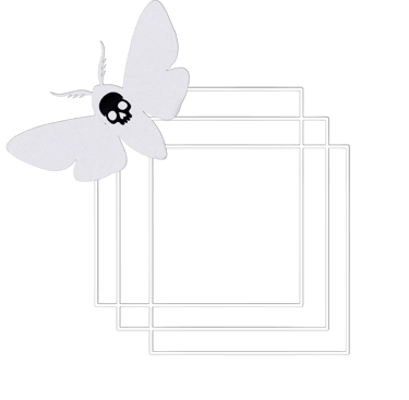 logo officiel de l'artiste, qui représente un papillon de nuit sphinx