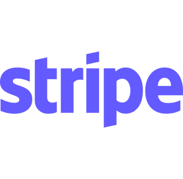 a blue and white stripeed logo with the word stripeer