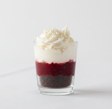 dessert jar with pearls