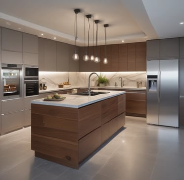 Elegant kitchen with artisan details and thoughtful layout for conscious cooking