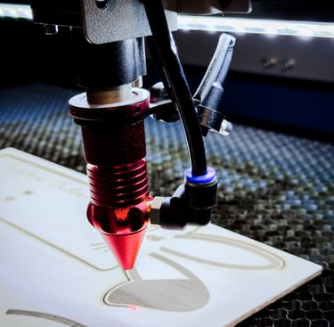 a machine that is making a laser machine