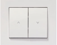 a white light switcher with two switches and a white light switch
