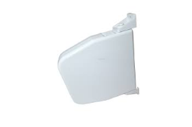 a white plastic container with a white lid and a white lid
