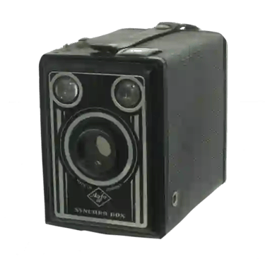 Fototoestel met de naam Box