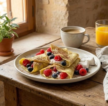 Come fare crepes di cocco per colazione