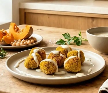 Come fare polpette di zucca e cecci per spuntino