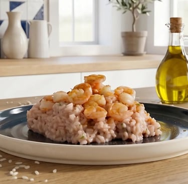 Come fare pasta risotto gamberi e bottarga senza glutine