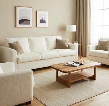 Bright living room with modern inventory