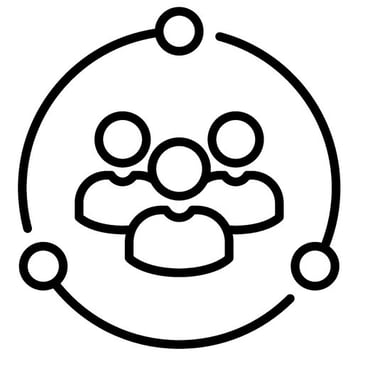 ikon med personer symboliserar personligt bemötande