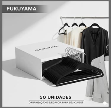 Cabide Veludo Adulto Antideslizante Kit 50 Unidade