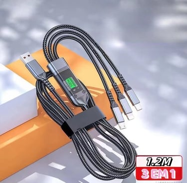 Cabo De Carregamento 3 em 1