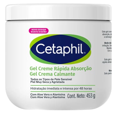 Gel Creme Hidratante Corporal para Pele Sensível Cetaphil 453g