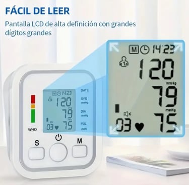 Monitor digital de pressão arterial de braço totalmente automático