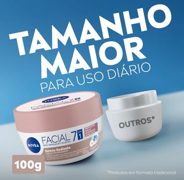 NIVEA Hidratante Facial Beleza Radiante 7 em 1 100g