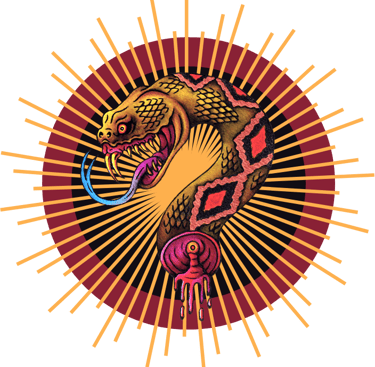 Snake Head, Design Created By PassengerX, Crotalus Tattoo LLC Logo, 