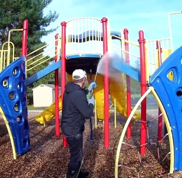 playground pressure washing
