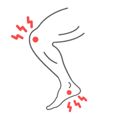 Knee and foot pain