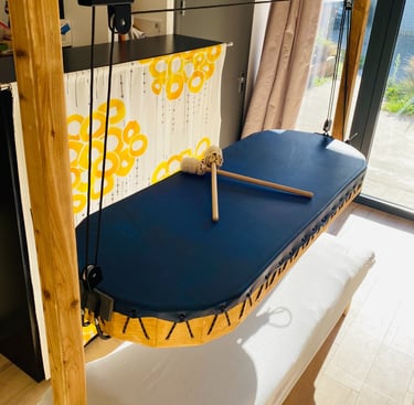 tambour unité - chemazé 53 - bain vibratoire- tlumieres - Lydie Bouvier Aussage -tambour unité
