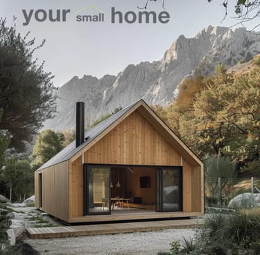 modern wooden house