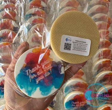 Packaged fondant cookies