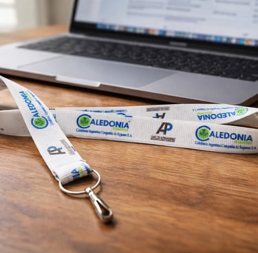 Lanyards premium full color ideales para marcas y empresas que buscan máxima calidad visual.