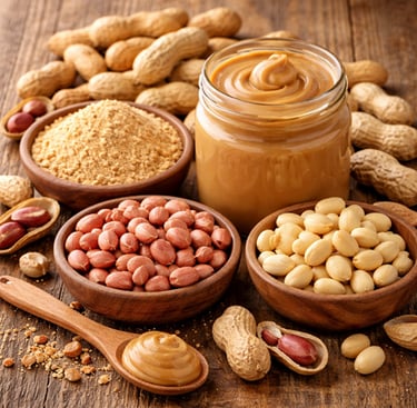 peanut products roasted , peanut powder for bakery snacks - premium quality
