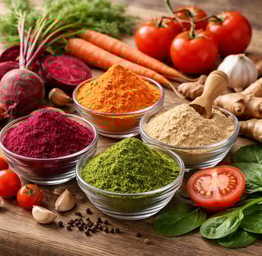 vegetable powders spray dried freeze for foods cooking and soups