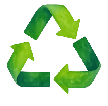 Recycling Symbol in grün