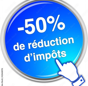 image pour les 50% de réduction d'impôts