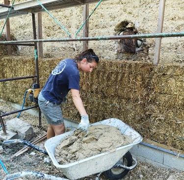 Chantier participatif - Isolation Extérieure en bottes de paille