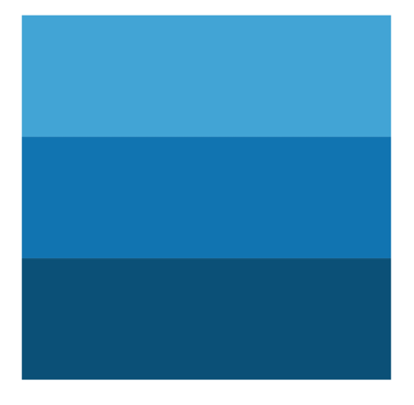 Three tone blue ombre representing Asheville Locksmith brand