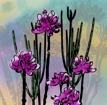 Desert Bloom Digital Art