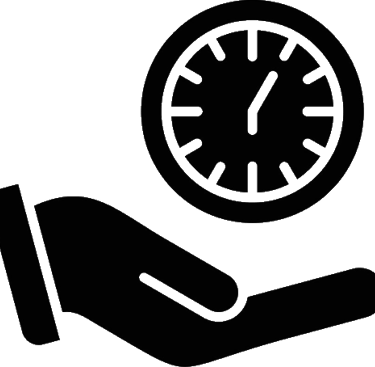 Clock icon for the value: On-Time, Every Time.