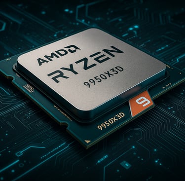 AMD Ryzen 9 9950X3D best gaming CPU 2025