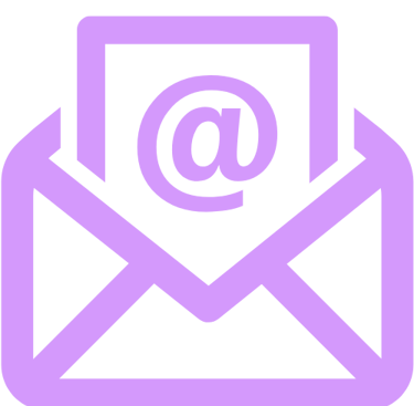 a purple email envelope with an email envelope