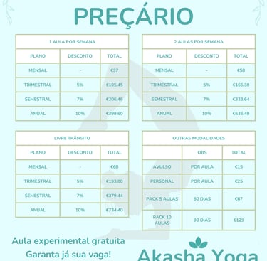 a poster for a yoga class at the yoga studio