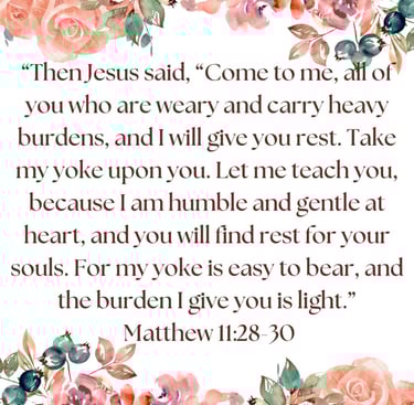 a Bible verse about rest