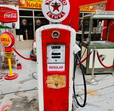 Texaco Bennett 756 gasoline pump of 1944 original patina,Texaco Bennett 756 gasoline pump