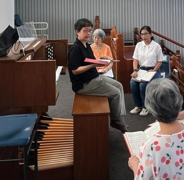 Liturgical playing workshop at a Methodist Church (SG)