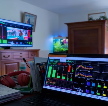 Ecran d'entrainement de neurofeedback. une analyse en temps reel .