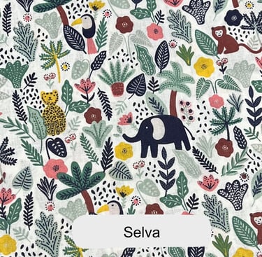 Tela selva para personalizar tu mochila kids en sen studio