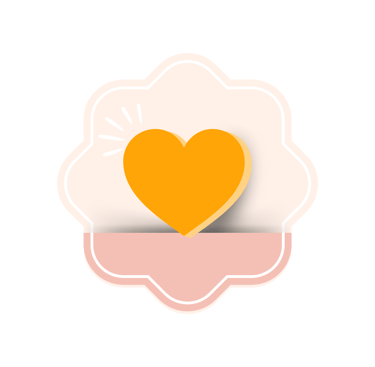 Coeur orange