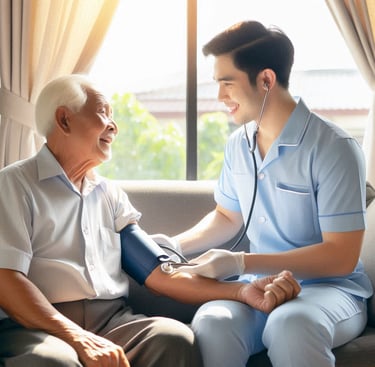 soins à domicile à soustons avec un infirmier