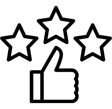 A online reputation icon with a link to /reputation page.