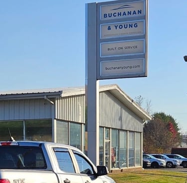Buchanan & Young car dealership in Burnsville NC served by Jack's Locksmith
