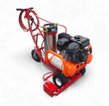 Model t2000 gas powered parking lot paint striping machine for painting lines on parking lots