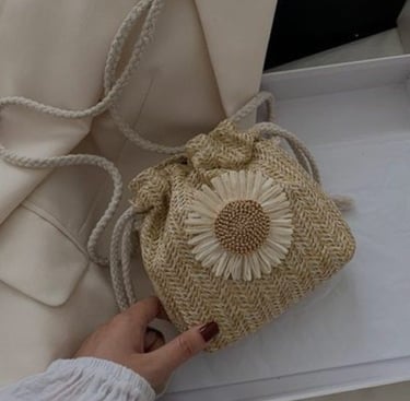 knitted mini bag