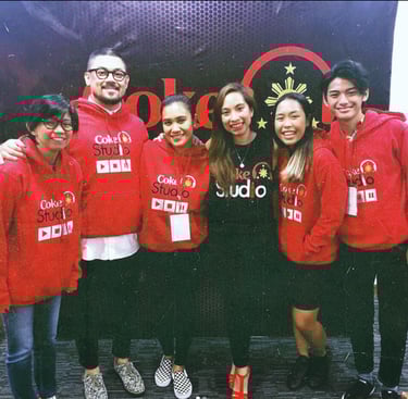 Team Homonym during the Coke Studio Season 2 project awarding