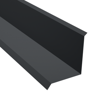 1/2 Faitière contre mur, Tôle imitation tuile 